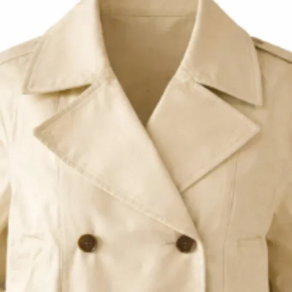 🧥 NWT ON 34th Chic Women’s Cream Pea Coat – Size M - Picture 2 of 8